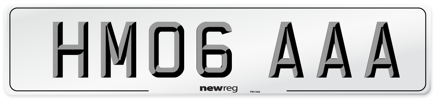 HM06 AAA Number Plate from New Reg